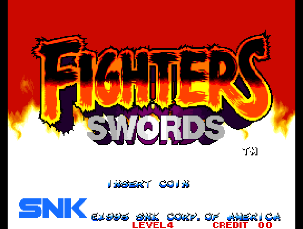 Fighters Swords (Korean release of Samurai Shodown III) Title Screen